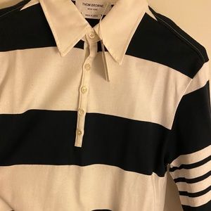 Thom Browne Rugby Navy Striped Shirt